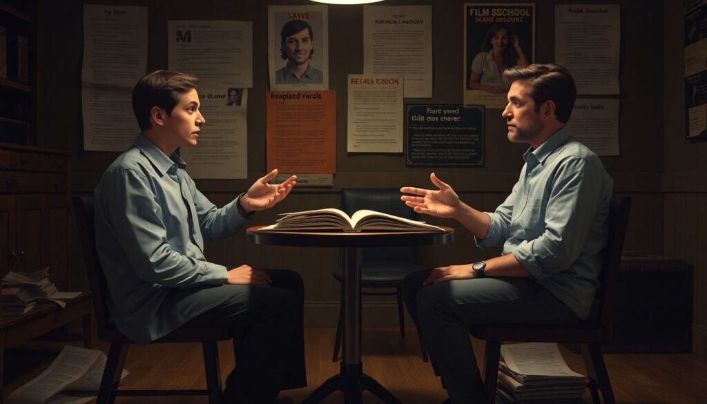 Как писать диалог для камерного авторского фильма - иллюстрация