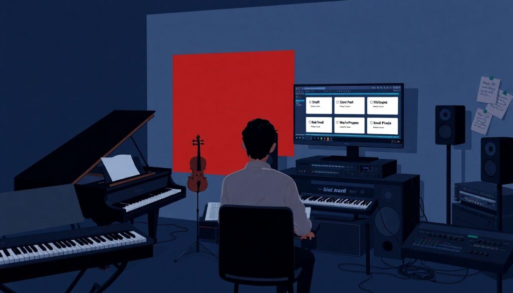 Редкие жанры и творческие блоки в пути к релизу - иллюстрация