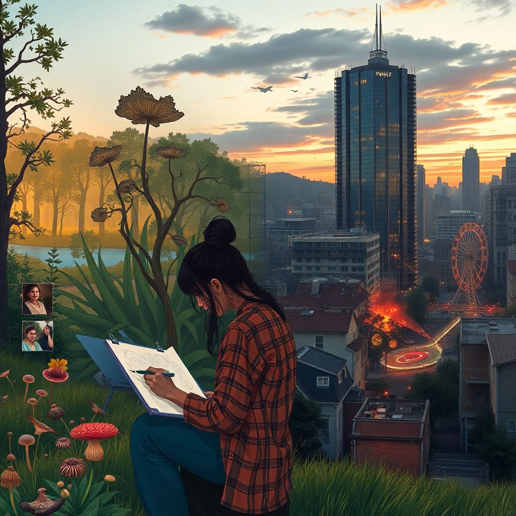 Редкие жанры и поиск вдохновения в природе и городской среде художника