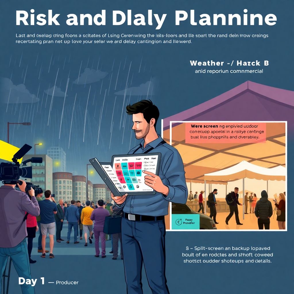 Как планировать задержки и риски во время съемочного процесса без срывов сроков