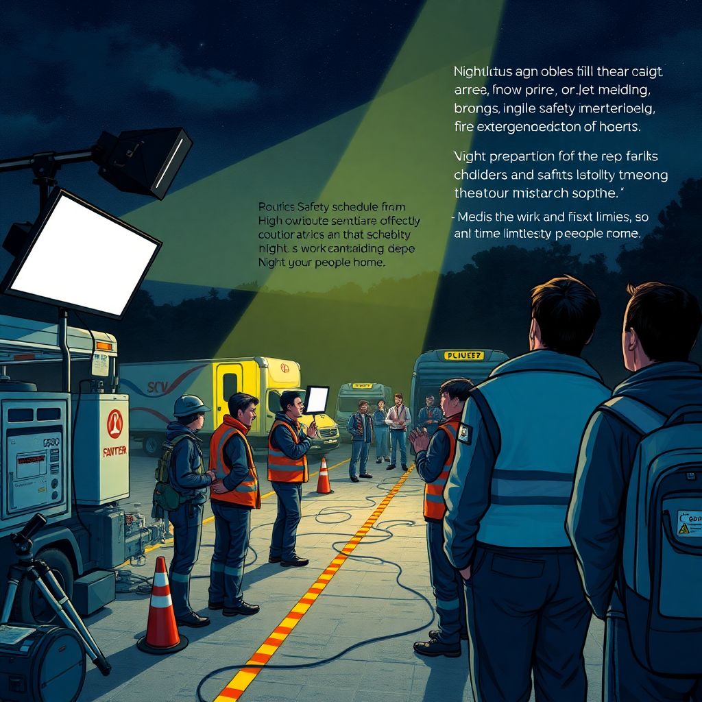 Как организовать ночную съемку без риска для команды и сохранить продуктивность