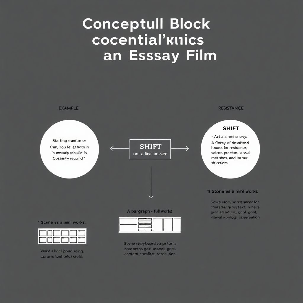 Как писать концептуальные блоки для фильма-эссе: пошаговое руководство
