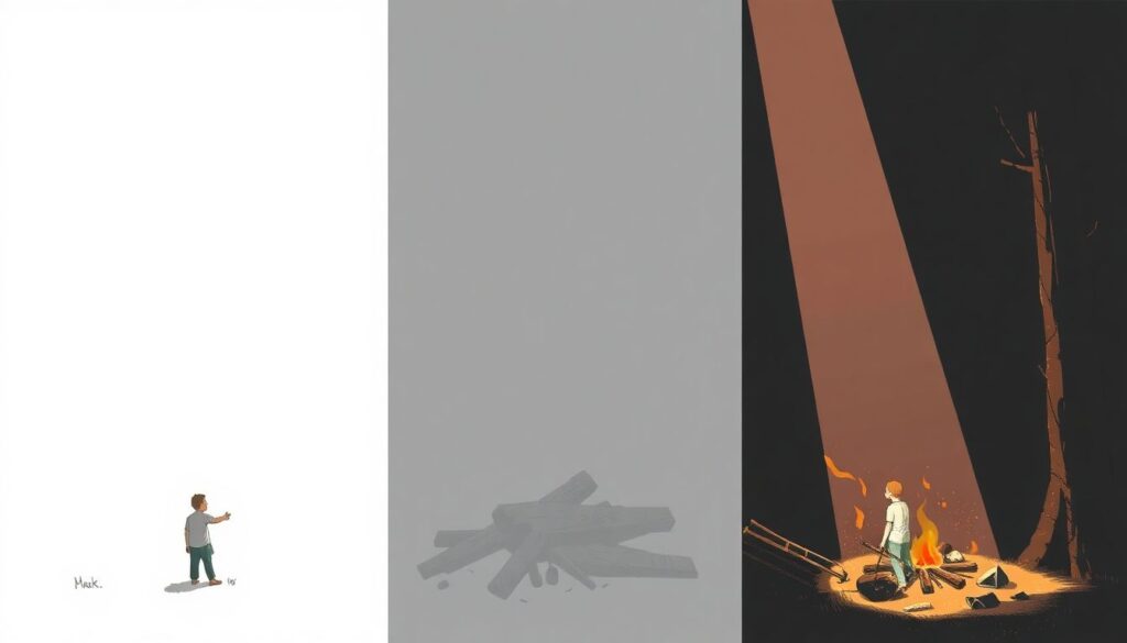 Как развивать индивидуальность визуального языка через свет и тень - иллюстрация