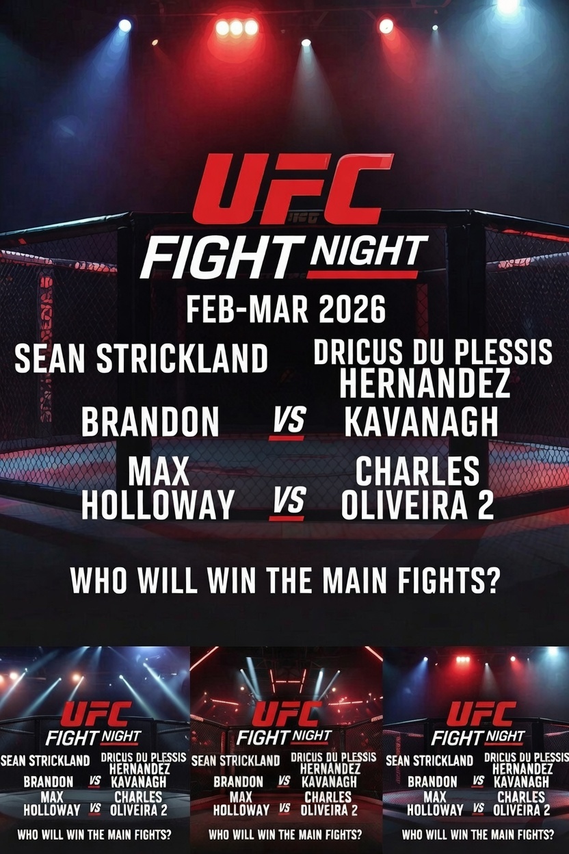 Горячая серия UFC: февраль-март 2026 — бои, которые могут изменить всё в дивизионах